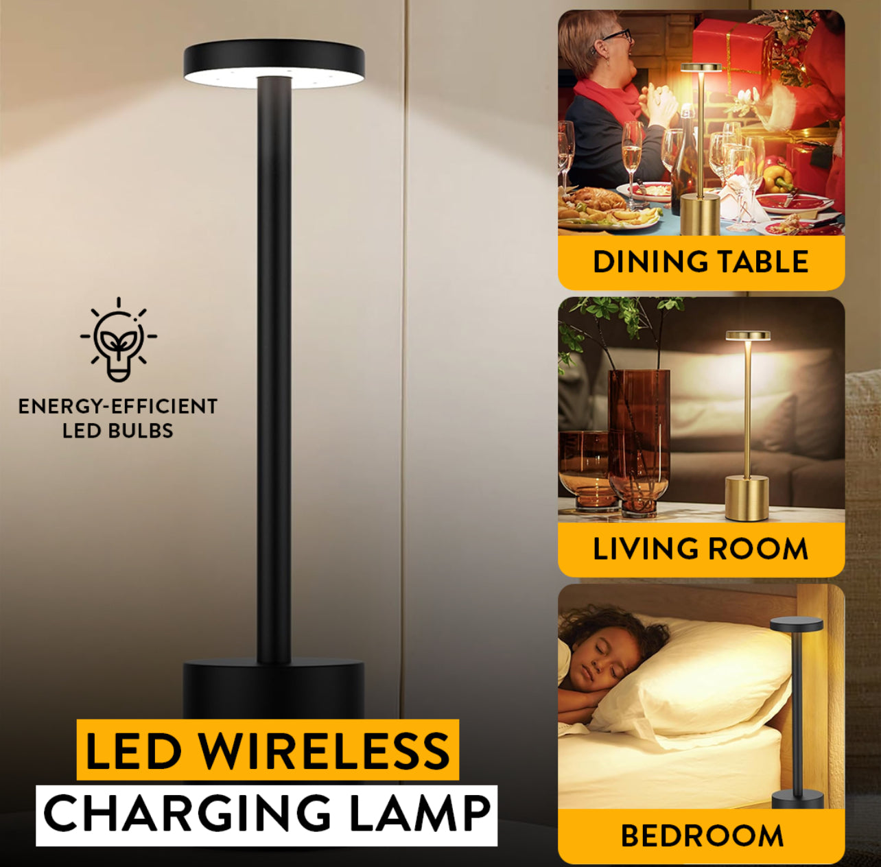 LED Wireless Charging Lamp